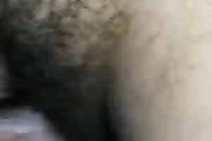 Hairy and unsightly Arab slit swallows miniature schlong on a pov movie