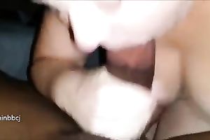 My dark dick in her skillful and playful hands