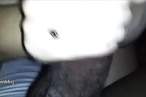 My dark dick in her skillful and playful hands