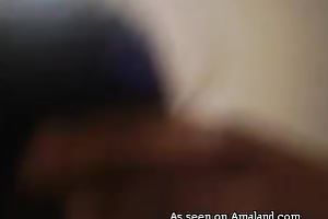 Sweet Indian honey sucks her lover's chocolate schlong like crazy