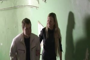 Cum-addicted blond gives her stud one hell of a oral-stimulation