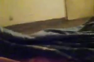 Ugly fat non-professional brunette hair wifey provides her hubby with BJ on livecam