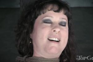 Chubby brunette Married slut fastened and widen for BDSM