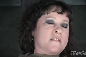 Chubby brunette Married slut fastened and widen for BDSM