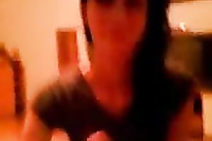 Dark haired unsightly and frightening dark brown nympho sucks my ally dry