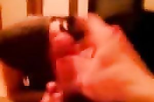 Dark haired unsightly and frightening dark brown nympho sucks my ally dry