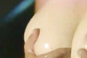 My gorgeous Japanese GF desires me to caress her large natural titties