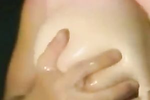 My gorgeous Japanese GF desires me to caress her large natural titties