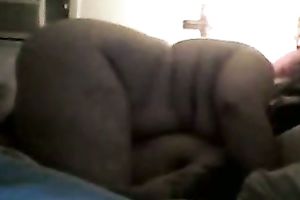 Super chunky whore tried to ride my buddy's rod in cowgirl pose