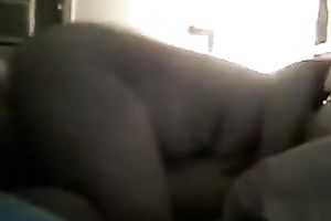 Super chunky whore tried to ride my buddy's rod in cowgirl pose