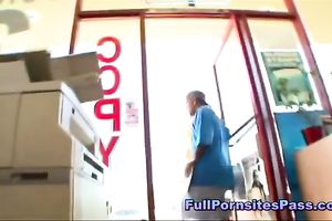 Big ass golden-haired legal age teenager acquires screwed by BBC