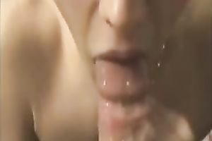 Sloppy orall-service and immodest mouthful by my slutty doxy