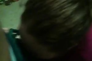 Nasty fat seller in a food market sucks my hard wang