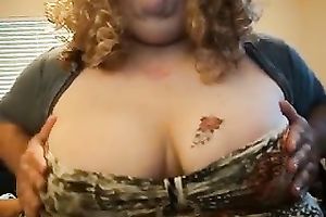 A pair of giant milk cans on this cam movie scene belongs to a tranny