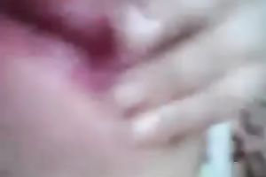 Lovely girlfriend filming her pink wet pussy whilst masturbating in the morning