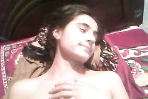 Horny guy jams mangos of his GF while fucking her missionary style