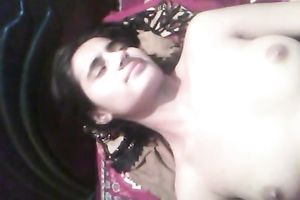 Horny guy jams mangos of his GF while fucking her missionary style