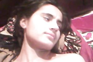 Horny guy jams mangos of his GF while fucking her missionary style