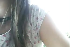 Amateur str8 haired lusty webcam nympho was teasing her hungry pussy