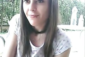 Amateur str8 haired lusty webcam nympho was teasing her hungry pussy