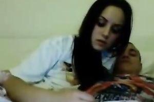 My wicked turned on GF want to engulf my agreeable lollicock on webcam