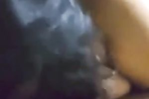 Dark haired Indian breasty hotwife was busy with giving head