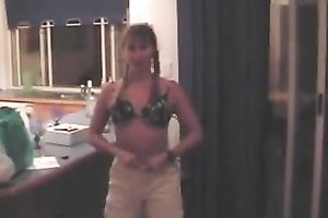 My lusty ally takes all her raiment off in front of me