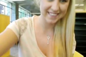 Sizzling hawt playful blondie with fabulous large wobblers