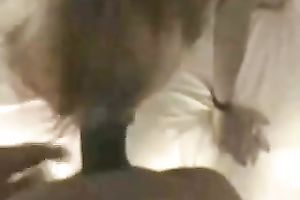 My saucy short-haired sexpot sucks my BBC and acquires spunk flow