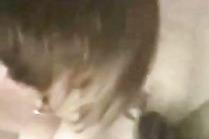 My saucy short-haired sexpot sucks my BBC and acquires spunk flow