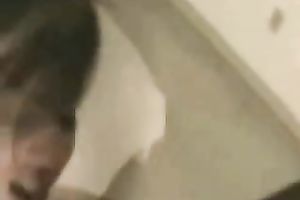 My saucy short-haired sexpot sucks my BBC and acquires spunk flow