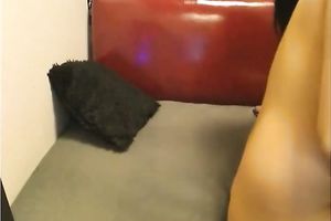 Gorgeous large breasted fleshly and beautiful dark brown masturbated her cum-hole