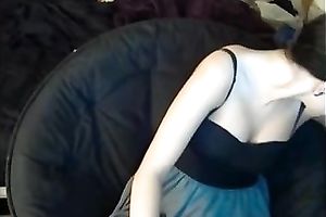 Short haired slutty emo livecam nympho undressed her pale body
