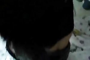 Magnificent dark brown Asian cutie and my biggest white ramrod