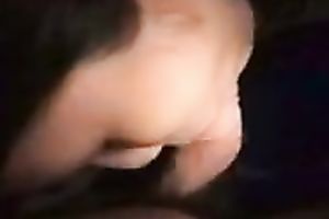 My yummy dark brown babe acquires her shaggy kitty nailed