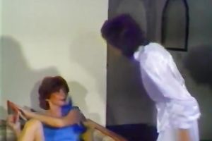 Two thin short-haired lesbos eat every other's slits