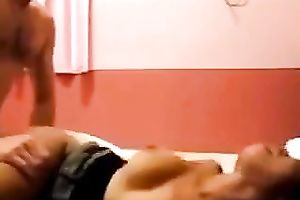 Exotic hottie groaning wild when I fuck her missionary style