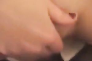 Light haired large breasted MILFie beauty was jerking off and engulfing my buddy