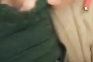 Light haired large breasted MILFie beauty was jerking off and engulfing my buddy