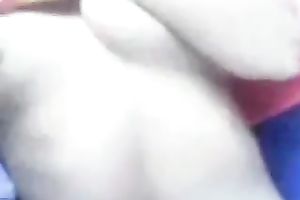 Zealous lewd sweetheart flashed her natural melons on camera