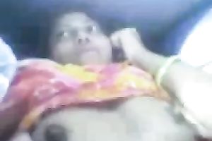 Zealous lewd sweetheart flashed her natural melons on camera