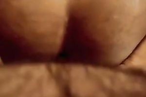 Fat jerk with his big and hirsute stomach screwed a babe in her pussy