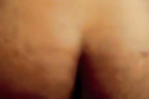 Fat jerk with his big and hirsute stomach screwed a babe in her pussy