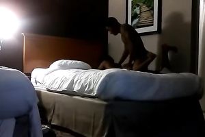 Kinda steamy and unforgettable missionary style sex on the bunk ottoman