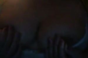 My large boobed cheating wife likes to squeeze her swollen nipps