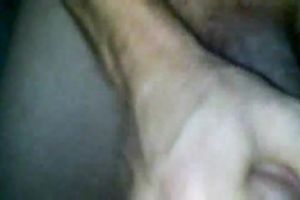 Jerking off a load of cum on the diminutive tits of my girl