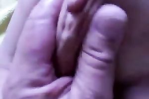 Fingering tight booty aperture of my torrid chick whilst that babe plays with firm clit