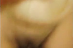 Blindfolded Mexican girlfriend eagerly blows my dong