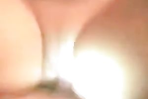 Emotional black haired charming brunette with natural mounds was nailed mish