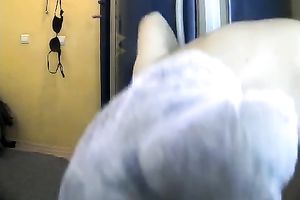 Hidden cam in Russian solarium caughty nude woman rubbing her body with semen